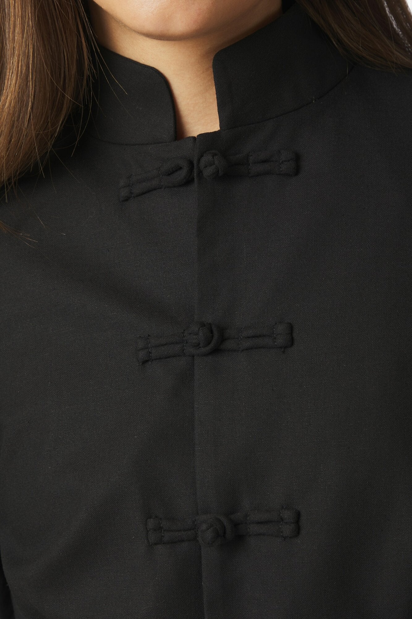 Ardena figursyet hørblazer – sort